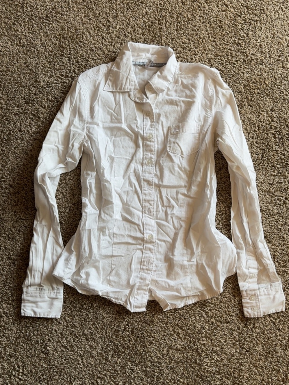 Cinch White Button-Down Shirt - Classic Collared Women's Top